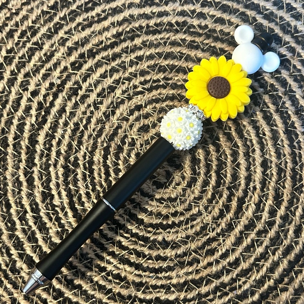 Sunflower Beaded Pen